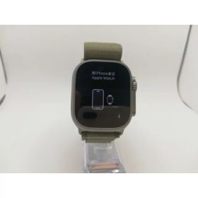 【中古】Apple Apple Watch Ultra2 49mm Cellular チタニウムケース/オリーブアルパインループ(M) MREY3J/A【川崎駅前】保証期間1ヶ月【ランクA】