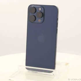 〔中古品〕 iPhone15 Pro Max 256GB ブルーチタニウム MU6T3J／A SIMフリー【262】
