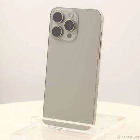 〔中古品〕 iPhone15 Pro Max 256GB ナチュラルチタニウム MU6R3J／A SIMフリー【295】