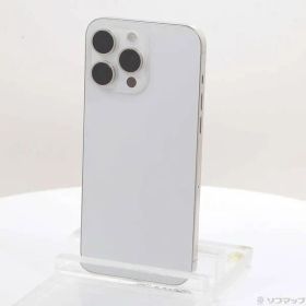 〔中古品〕 iPhone15 Pro Max 256GB ホワイトチタニウム MU6Q3J／A SIMフリー【349】