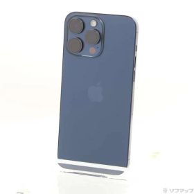 〔中古品〕 iPhone15 Pro Max 256GB ブルーチタニウム MU6T3J／A SIMフリー【349】