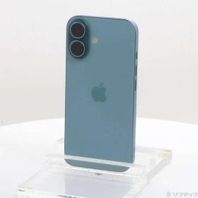 〔中古品〕 iPhone16 256GB ティール MYE13J／A SIMフリー【344】