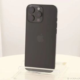 〔中古品〕 iPhone16 Pro Max 256GB ブラックチタニウム MYWG3J／A SIMフリー【297】