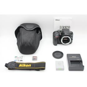 新品級◆Nikon D3400 ボディ◆シャッター回数3224回のみ♪3414(デジタル一眼)