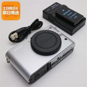 新品同様 Nikon 1 J1 ボディ シルバー 即日発送 ミラーレス一眼 ニコン 本体 あすつく 土日祝発送OK