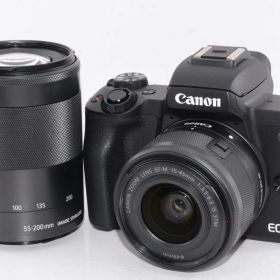 Canon ミラーレス一眼カメラ EOS Kiss M ダブルズームキット