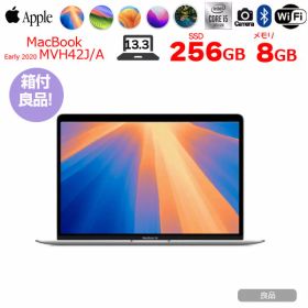 【中古】Apple MacBook Air 13.3inch MVH42J/A A2179 TouchID 2020 選べるOS [core i5 1030NG7 1.1GHz メモリ8GB SSD512GB 無線 BT カメラ 13.3インチ Silver 純箱 ] ：良品