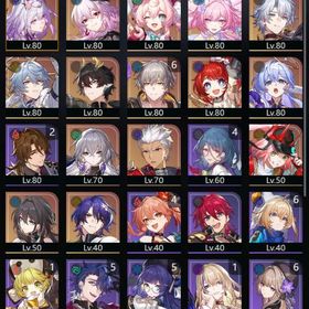 キャストリス＋餅、長夜月＋餅、キュレネ、ヒアンシー、ファイノン＋餅、サントデー、トリビー等々 | 崩壊スターレイル(崩スタ)のアカウントデータ、RMTの販売・買取一覧