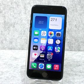 【中古】SIMフリー SoftBank iPhone SE 第3世代 128GB ミッドナイト 黒 MMYF3J/A 本体 一括購入 制限〇 バッテリー最大容量98％(QFA960-1)