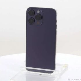 〔中古品〕 iPhone14 Pro Max 1TB ディープパープル MQ9N3J／A SIMフリー【344】