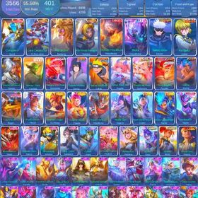 1 凡例 | 3 コレクター | 11.11 |ナルト | HXH | JJK |志願者 | モバレジェ(モバイルレジェンド)のアカウントデータ、RMTの販売・買取一覧