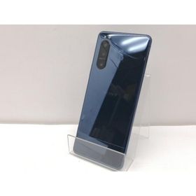 【中古】SONY au 【SIMロック解除済み】 Xperia 5 II ブルー 8GB 128GB SOG02【仙台イービーンズ】保証期間１ヶ月【ランクA】