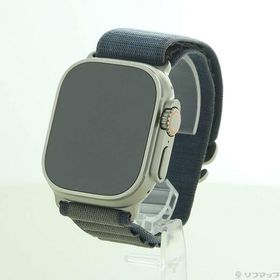〔中古〕Apple(アップル) 〔展示品〕 Apple Watch Ultra 2 GPS + Cellular 49mm チタニウムケース ブルーアルパインループ〔348-ud〕