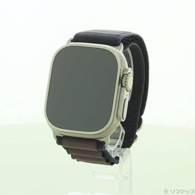 〔中古〕Apple(アップル) Apple Watch Ultra 2 GPS + Cellular 49mm チタニウムケース インディゴアルパインループ〔377-ud〕