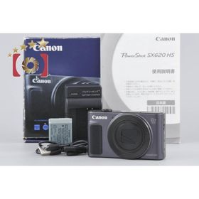 【中古】Canon キヤノン PowerShot SX620 HS ブラック コンパクトデジタルカメラ 元箱付き