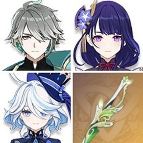 フリーナ+モナ+夢見月瑞希+刻晴+アルハイゼン1凸+狼の末路+萃光の裁葉+ジン+七七+雷電将軍 | 原神のアカウントデータ、RMTの販売・買取一覧