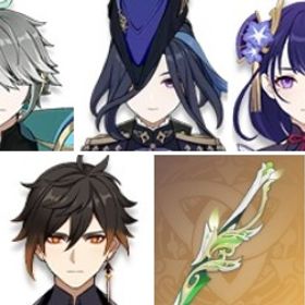 雷電将軍+ティナリ+ディルック+夢見月瑞希+クロリンデ+鐘離+狼の末路+七七+萃光の裁葉+アルハイゼ | 原神のアカウントデータ、RMTの販売・買取一覧