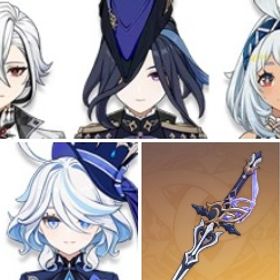 七七1凸+アルレッキーノ+赦罪+ムアラニ+モナ+クロリンデ+天空の巻+風鷹剣+アモスの弓+フリーナ | 原神のアカウントデータ、RMTの販売・買取一覧