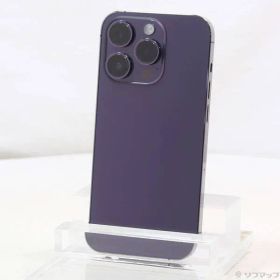 〔中古品〕 iPhone14 Pro 256GB ディープパープル NQ1E3J／A SIMフリー【377】