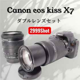 ⭐️ショット数2999⭐️Canon EOS kiss X7ダブルレンズ セット