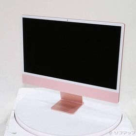 〔中古〕Apple(アップル) iMac 24-inch Mid-2021 MGPN3J／A Apple M1 8コアCPU_8コアGPU 16GB SSD1TB ピンク 〔15.7 Sequoia〕〔344-ud〕