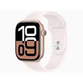 Apple MWWU3J/A Apple Watch Series 10 GPSモデル 46mmローズゴールドアルミニウムケースとライトブラッシュスポーツバンド M/L 新品 送料無料
