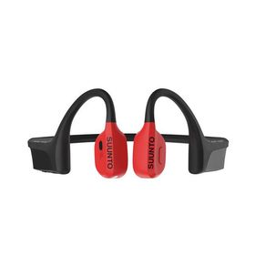 スント ワイヤレス 骨伝導イヤホン IP67 最大10時間 電源バンク 専用充電ケーブル Aqua Wing SS050944000 レッド系