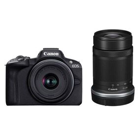 【ラッピング可】【即日発送】【新品】CANON キャノン ミラーレス一眼カメラ EOS R50 ダブルズームキット ブラック