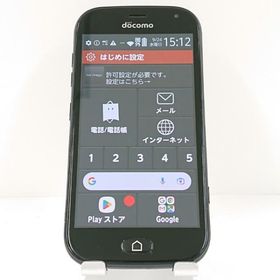 らくらくスマートフォン me F-01L ドコモ ブラック 送料無料 即決 本体 c14716