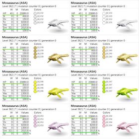 🎨 モササウルス全67カラー✨ 即納OK／高レベル・高ステ個体も多数出品中！ | ARK Survival Evolvedのアカウントデータ、RMTの販売・買取一覧