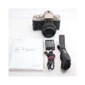 富士フイルム(FUJIFILM) ミラーレス一眼 X-T100レンズキット シャンパンゴールド X-T100LK-G