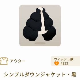 シンプルダウンジャケット・黒 | リヴリーアイランドのアイテム、RMTの販売・買取一覧