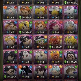 引退垢。キンディア、エリメリ、マエルなどいます。| グラクロのアカウントデータ、RMTの販売・買取一覧