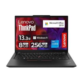 【整備済み品】レノボThinkPad X13 gen1 i5第10世代-10210U/メモリ8G/SSD256 13.3インチ WEBカメラ Win11搭載 MS Office2019導入済み