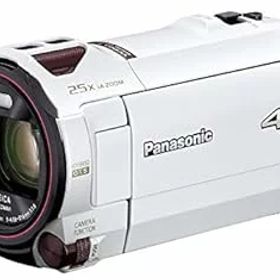 【中古】パナソニック 4K ビデオカメラ VX992M 64GB 光学20倍ズーム ピュアホワイト HC-VX992M-W