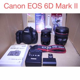 キヤノン(Canon)の保証付き/Canon EOS 6D Mark II標準&望遠ダブルレンズセット(デジタル一眼)