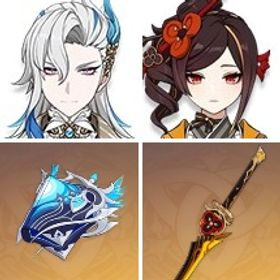 千織+ティナリ1凸+夢見月瑞希+有楽御簾切+モナ+久遠流転の大典+ヌヴィレット+狩人の道+ジン | 原神のアカウントデータ、RMTの販売・買取一覧