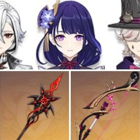 リネ+赤月のシルエット+アルレッキーノ+夢見月瑞希+七七1凸+始まりの大魔術+ティナリ+雷電将軍 | 原神のアカウントデータ、RMTの販売・買取一覧