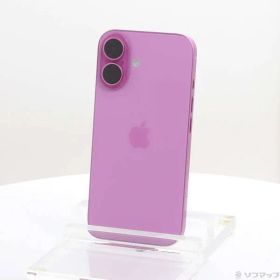 〔中古品〕 iPhone16 256GB ピンク MYDY3J／A SIMフリー【262】
