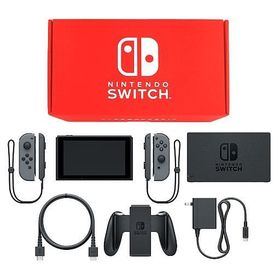 Nintendo Switch本体 カラーカスタマイズ /Joy-Con(L/R)グレー/Joy-Conストラップ：ブラック（Joy-Con(L)欠品、本体状態難） ニンテンドースイッチハード
