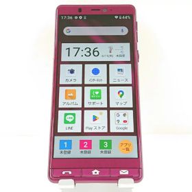 シンプルスマホ5 A001SH SoftBank ワインレッド 送料無料 本体 c13007 【中古】