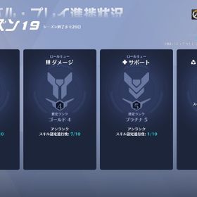 PC版、認定戦途中 プラチナ ゴールド | オーバーウォッチ2(OW2)のアカウントデータ、RMTの販売・買取一覧