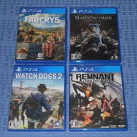 PS4ソフト４本セット ファークライ5 (FarCry5) レムナント:フロム・ジ・アッシュ シャドウ・オブ・ウォー ウォッチドッグス2 (WATCH DOGS2)