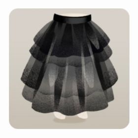 ティアードスカート・黒 | リヴリーアイランドのアイテム、RMTの販売・買取一覧