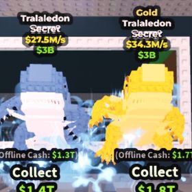 2体セット Tralaledon 27.5M 34.3M ブレインロットを盗む | ロブロックス(ROBLOX)のアカウントデータ、RMTの販売・買取一覧