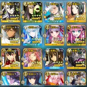 引退 ☆5 95種 高育成 モルガン3 オルガマリー5 シエル先輩 オベロン2 アルクェイド2 | FGOのアカウントデータ、RMTの販売・買取一覧