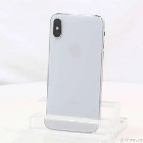 〔中古品〕 iPhoneX 64GB シルバー NQAY2J／A SIMフリー【262】