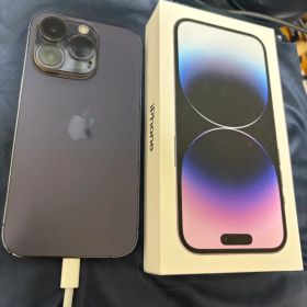 Apple iPhone 14 Pro ディープパープル 256GB ケース付き