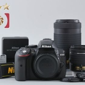 【中古】Nikon ニコン D5300 AF-P ダブルズームキット ブラック シャッター回数僅少