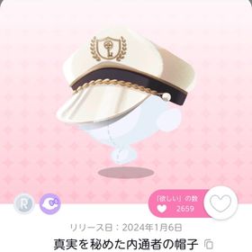 真実を秘めた内通者の帽子 1点 | ポケコロツイン(ポケツイ)のアカウントデータ、RMTの販売・買取一覧